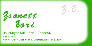 zsanett bori business card